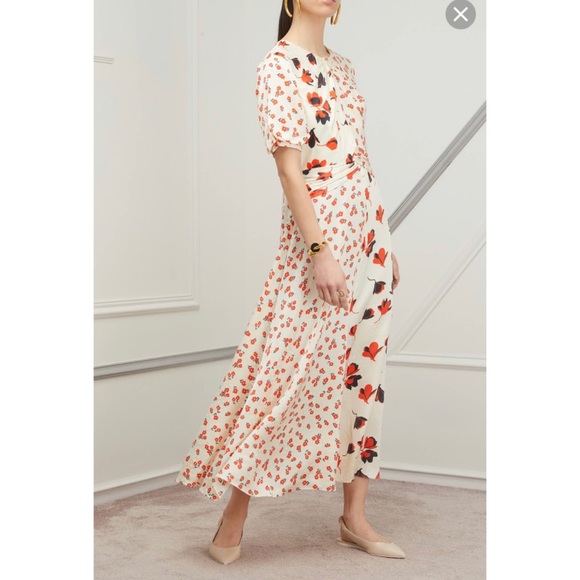 self portrait mixed floral dress